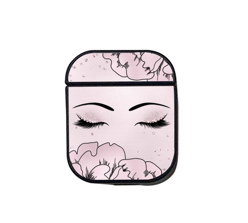 Beautiful Eyes And Floral Pattern Airpods Case