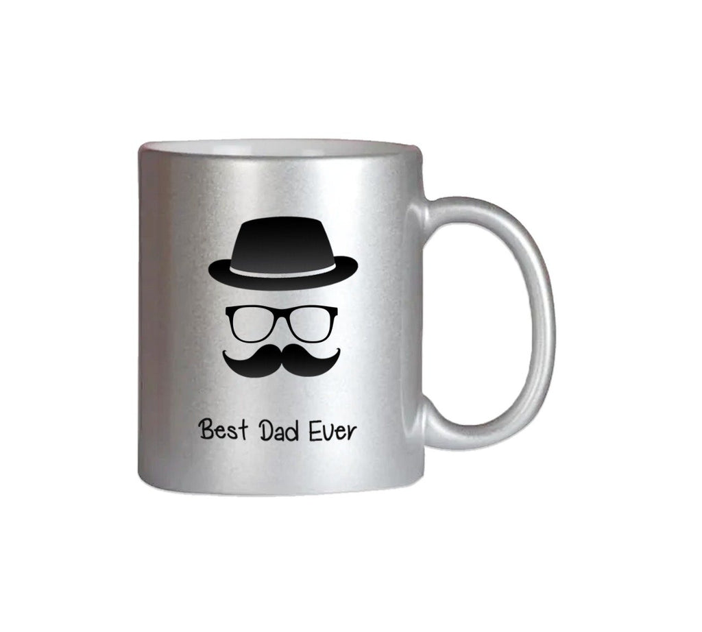 Best Dad Ever Silver Color Mug