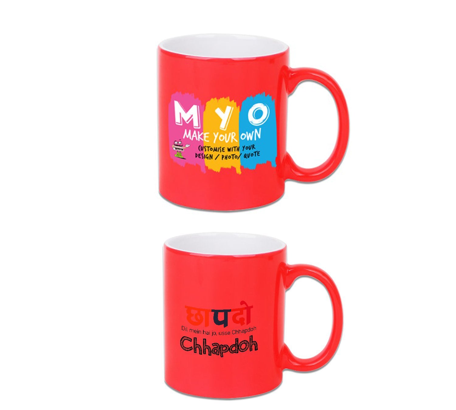 Ceramic Neon Orange Mug