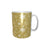 Christmas Golden Element Pattern White Mug 