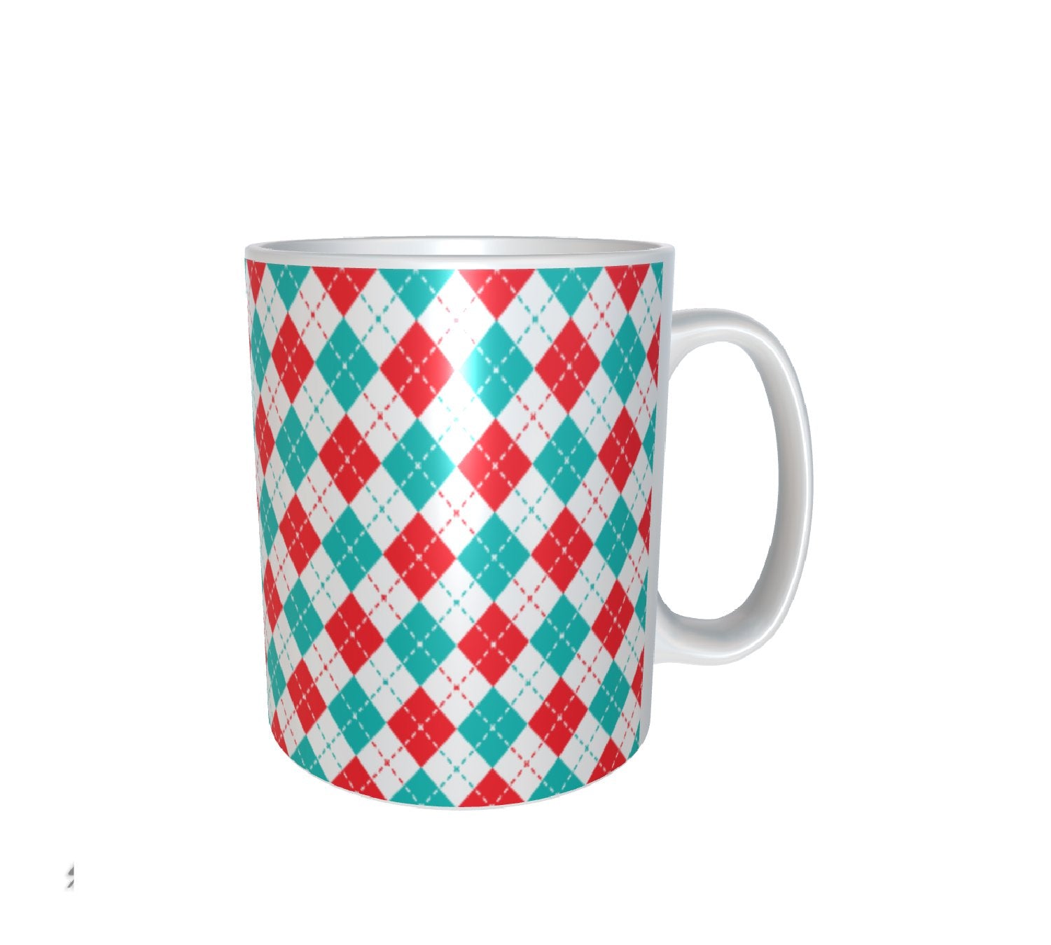Christmas Pattern White Mug 