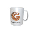 Cute Halloween Monster Alphabet White Mug