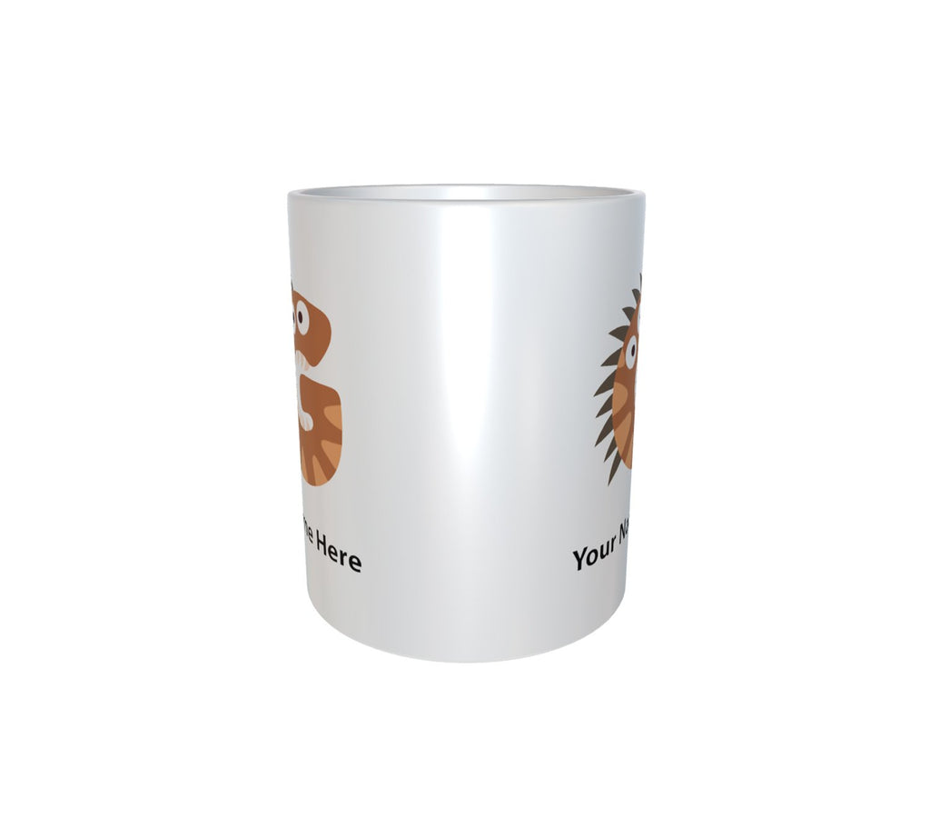 Cute Halloween Monster Alphabet White Mug