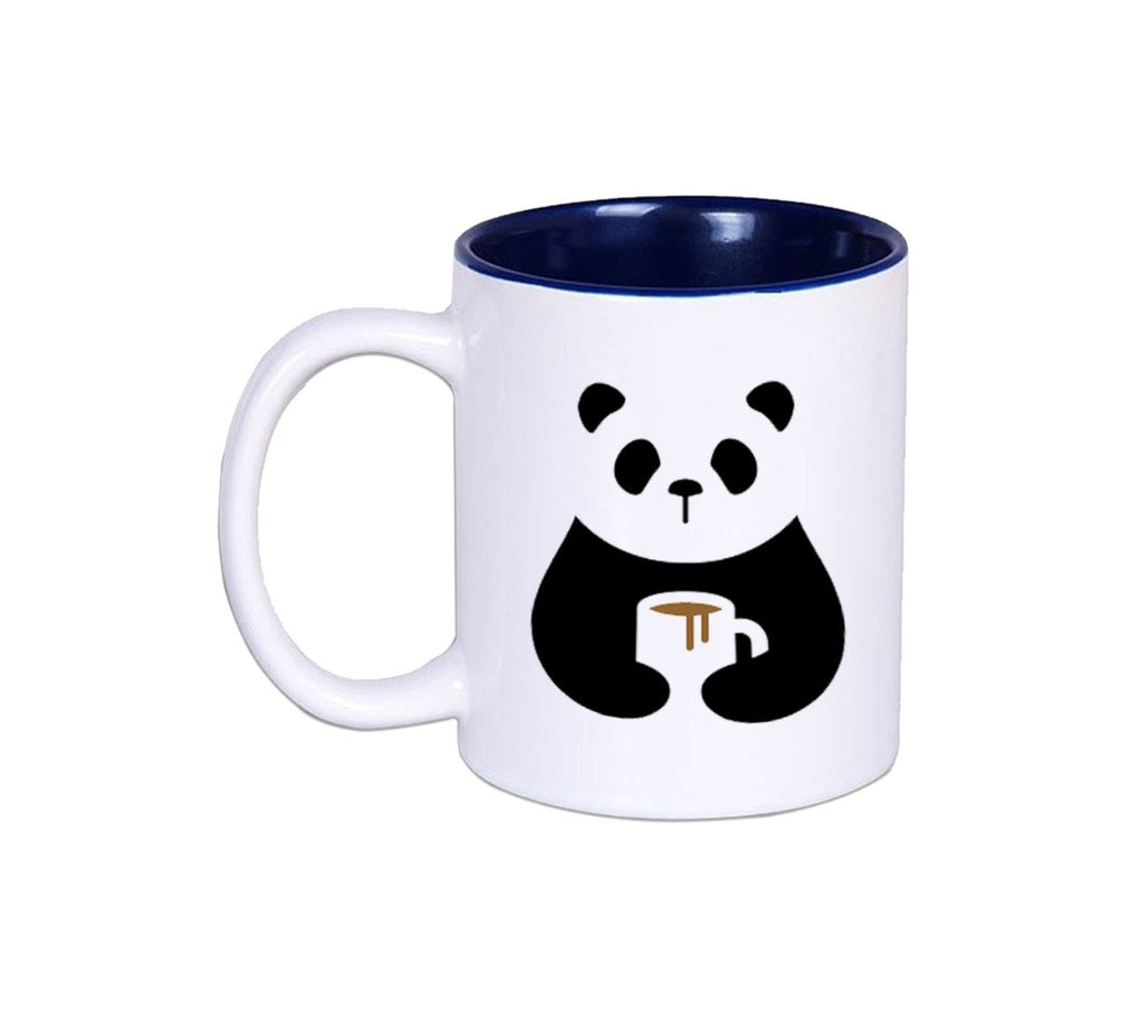 Cute Panda Inside Color Blue Mug