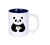 Cute Panda Inside Color Blue Mug