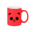 Cute Panda Neon Orange Mug