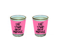 Eat, Drink And Be Married Shot Glass (Set of 2)