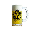 Eat, Sleep, Beer Repeat Glass Beer Mug 