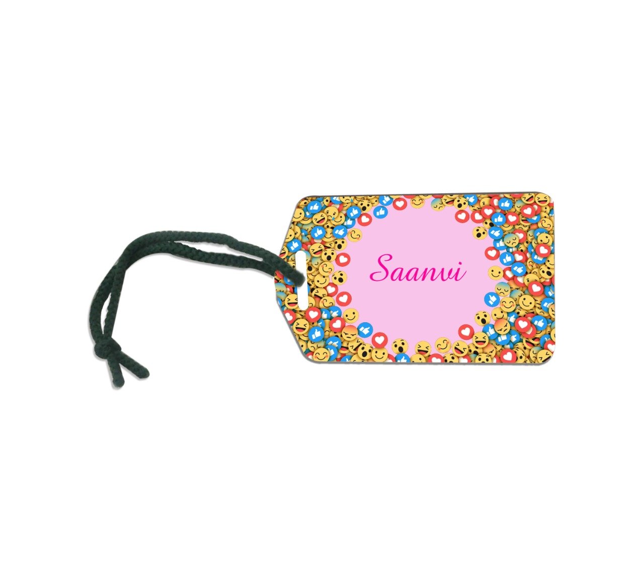 Emojis MDF Luggage Tag With String 