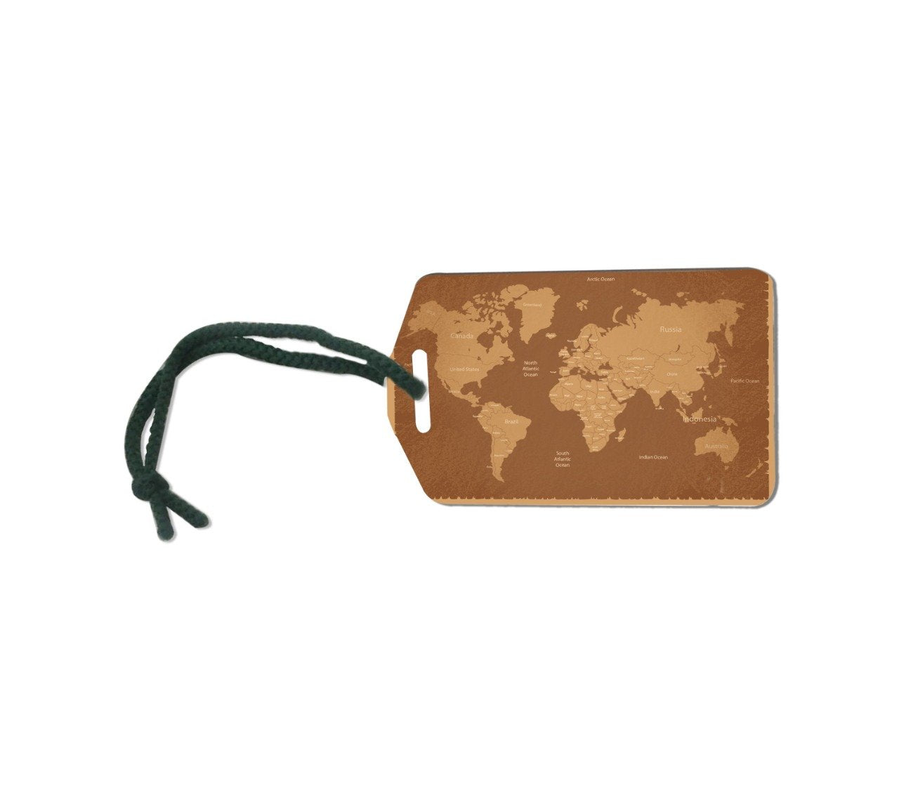 Explore World MDF Luggage Tag With String 