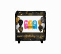 Personalised and Customised Happy Birthday Rockslate with Plastic Stand