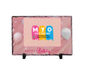 Personalised and Customised Happy Birthday Rockslate With Plastic Stand