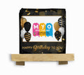 Personalised and Customised Happy Birthday Rockslate with Easel Stand
