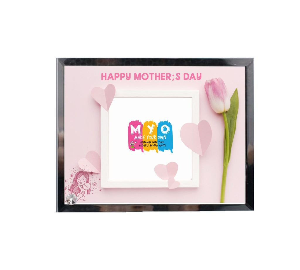 Personalised and Customised Happy Mother's Day Glass Frame