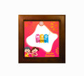 Personalised and Customised Happy Raksha Bandhan Ceramic Tile With Wooden Frame