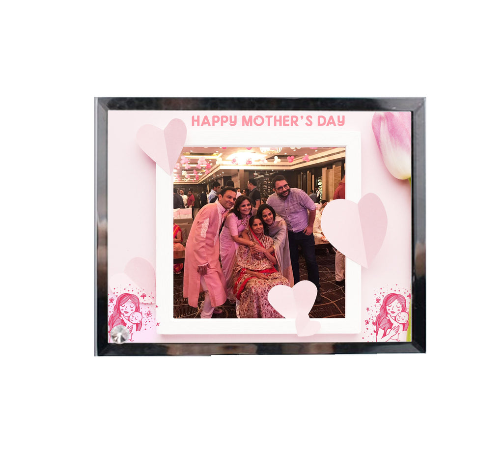 Personalised and Customised Happy Mother's Day Glass Frame