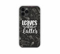 Leaves And Lattes Black Texture iPhone 11 Pro Mobile Case