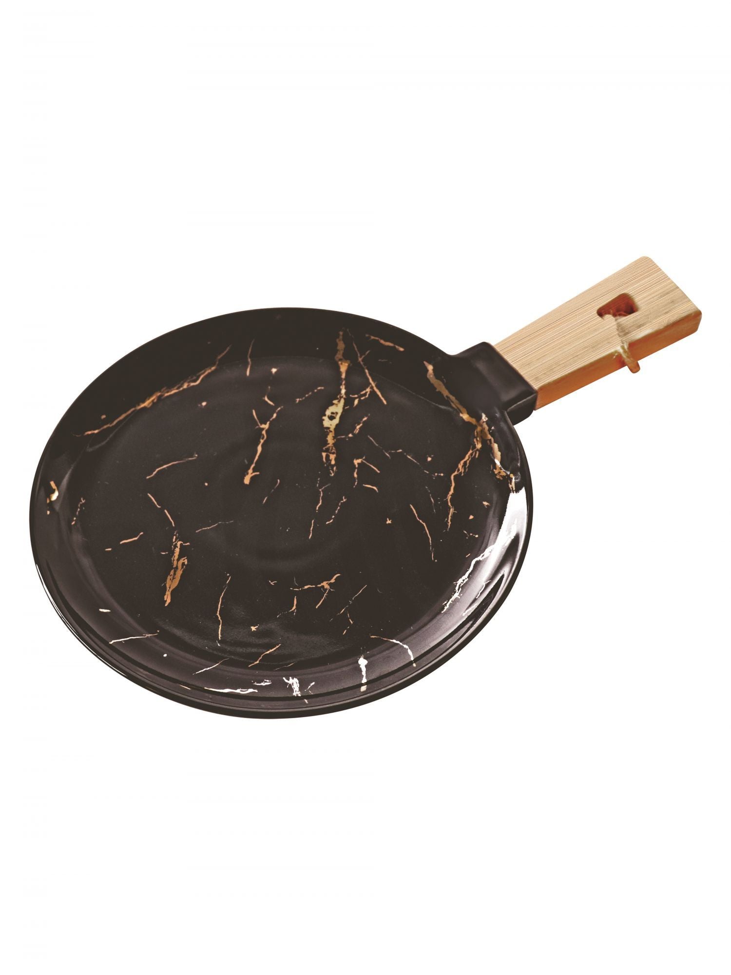 JCPL Serving Pan/Platter 11 inches, Black/Gold