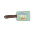 Keep Your Distance MDF Luggage Tag With Leatherette Strap