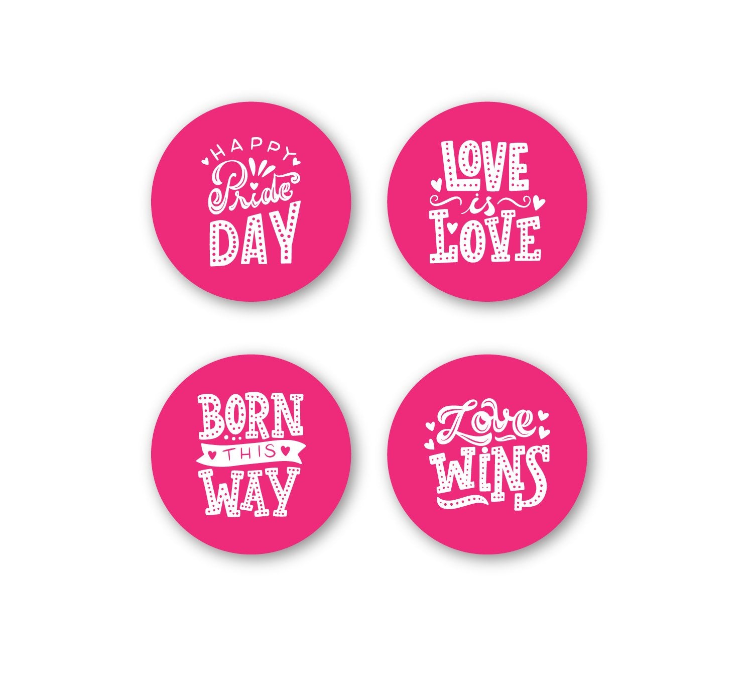 Love Quotes MDF Round Coaster