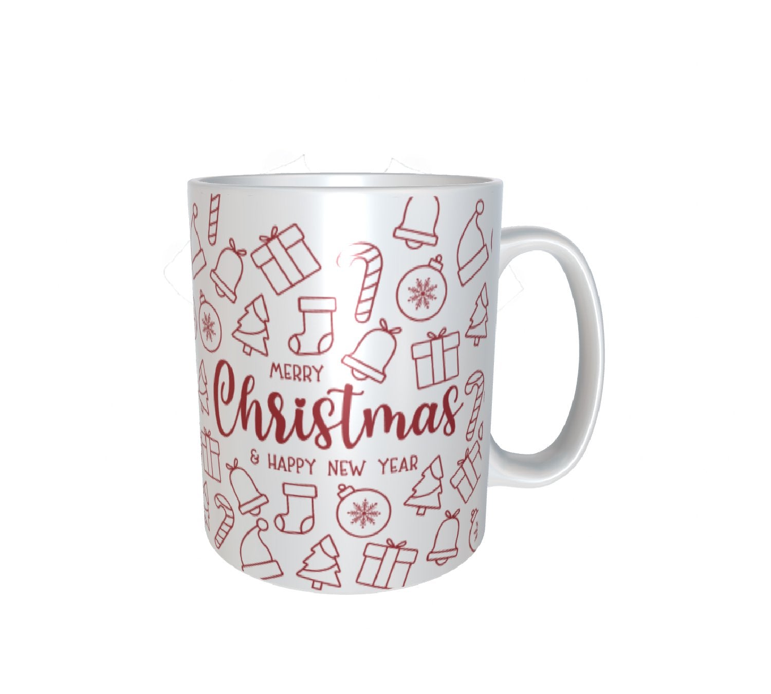 Merry Christmas And Happy New Year White Mug 