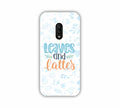 Leaves And Lattes Sky Blue Texture One Plus 6T Mobile Case