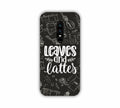 Leaves And Lattes Black Texture One Plus 6 Mobile Case
