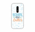 Leaves And Lattes Sky Blue Texture One Plus 6 Mobile Case