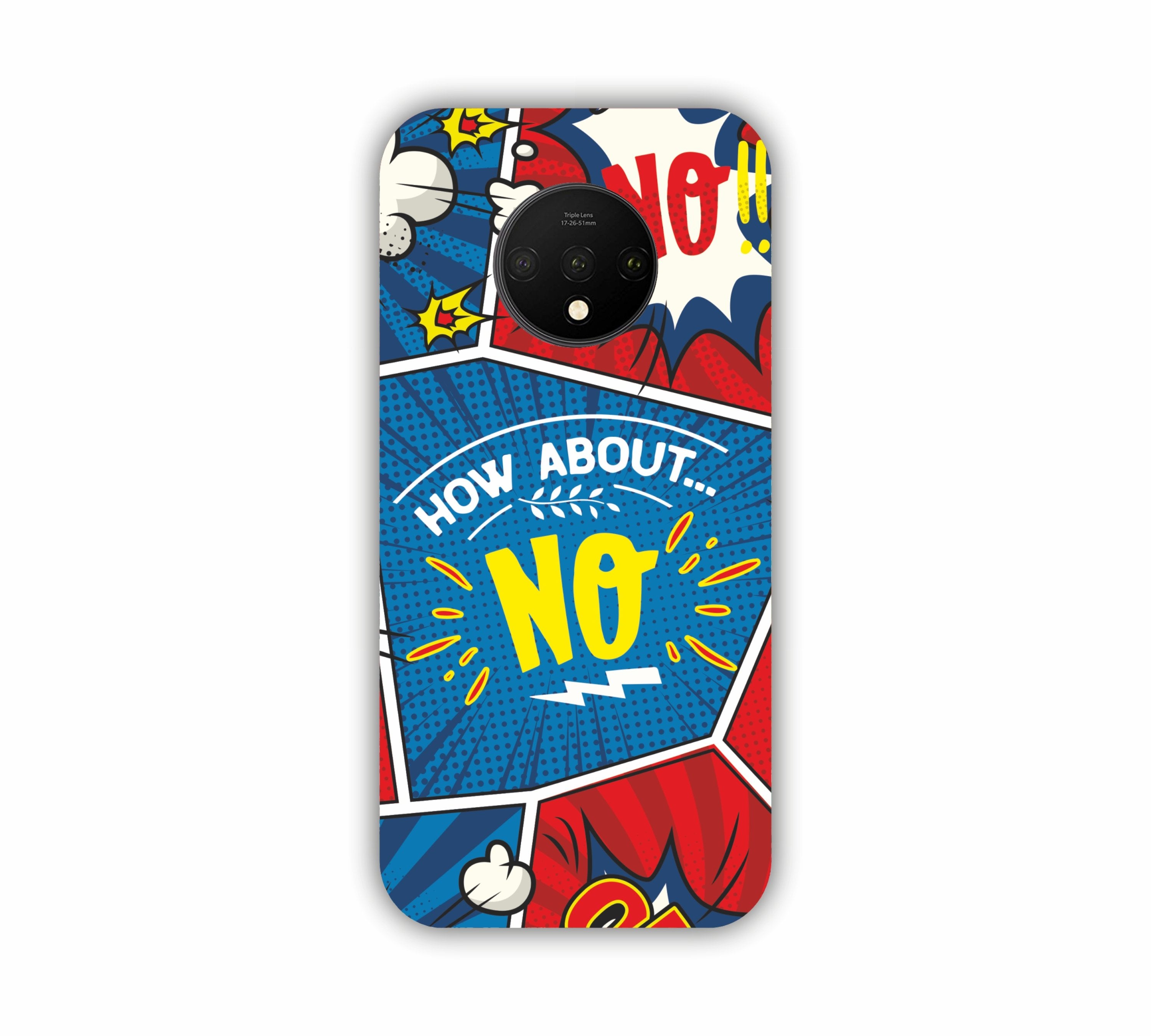 How About No Comic Design One Plus 7T Mobile Case