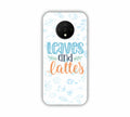 Leaves And Lattes Sky Blue Texture One Plus 7T Mobile Case