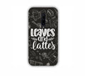 Leaves And Lattes Black Texture One Plus 7 Pro Mobile Case