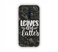 Leaves And Lattes Black Texture One Plus 8 Pro Mobile Case