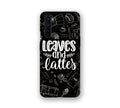 Leaves And Lattes Black Texture One Plus Nord Mobile Case