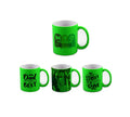 Personalised and Customised Neon Green Mug