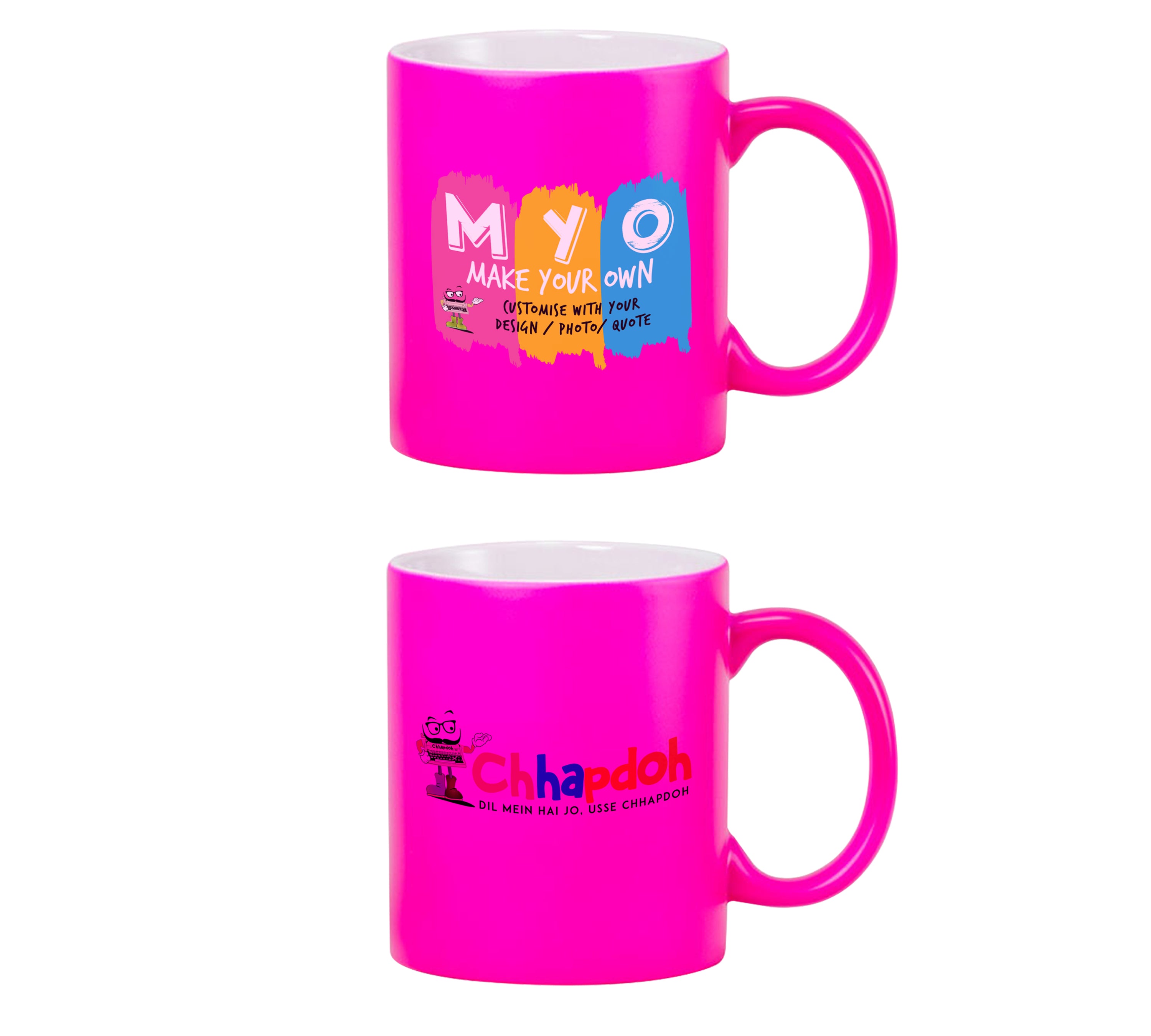 Ceramic Neon Pink Mug