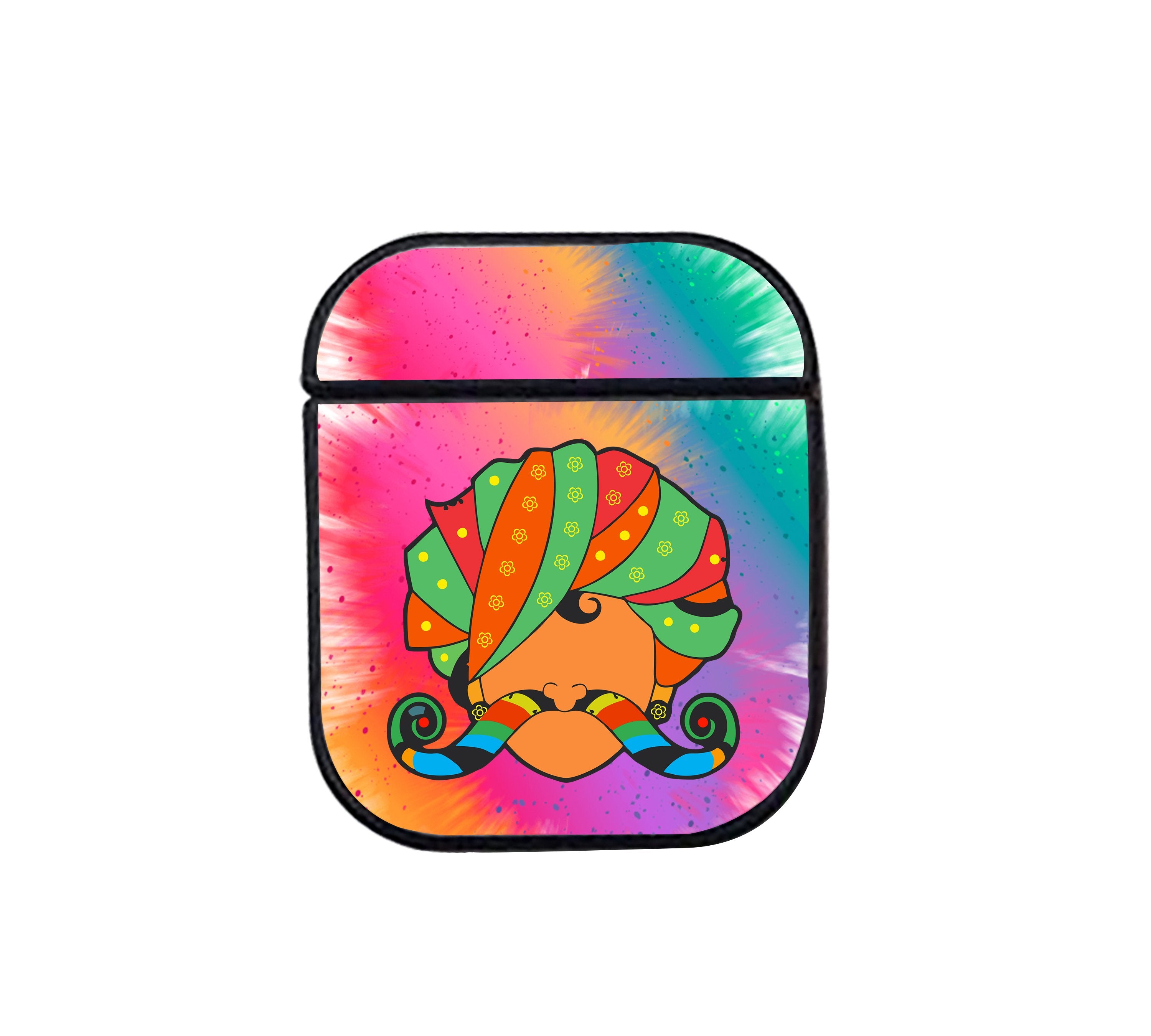 Rajasthani Pagdi With Color Splash Holi Airpod Case 