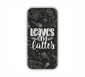 Leaves And Lattes Black Texture Samsung Note 10 Lite Mobile Case
