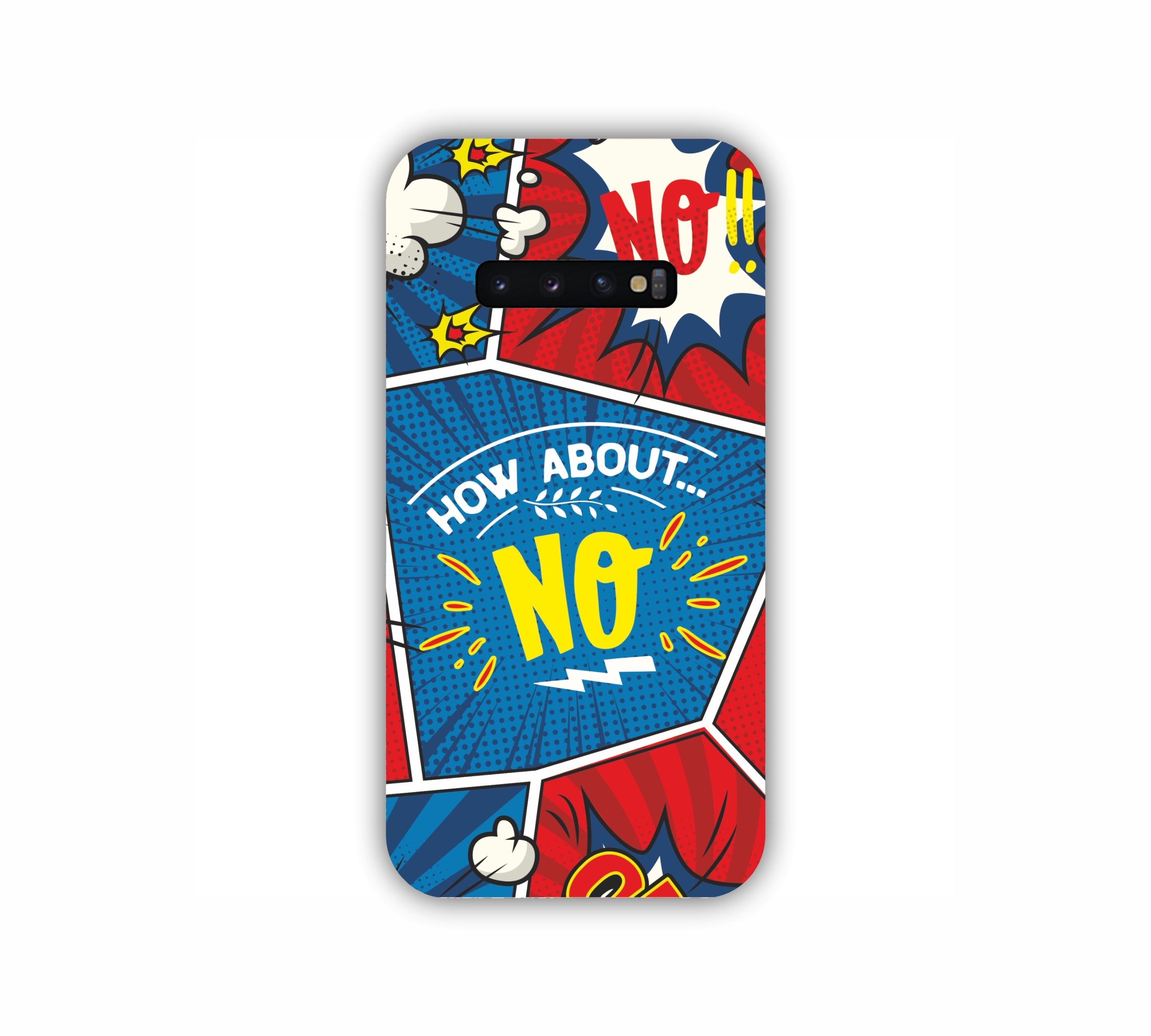 How About No Comic Design Samsung S10 Plus Mobile Case