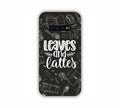 Leaves And Lattes Black Texture Samsung S10 Plus Mobile Case