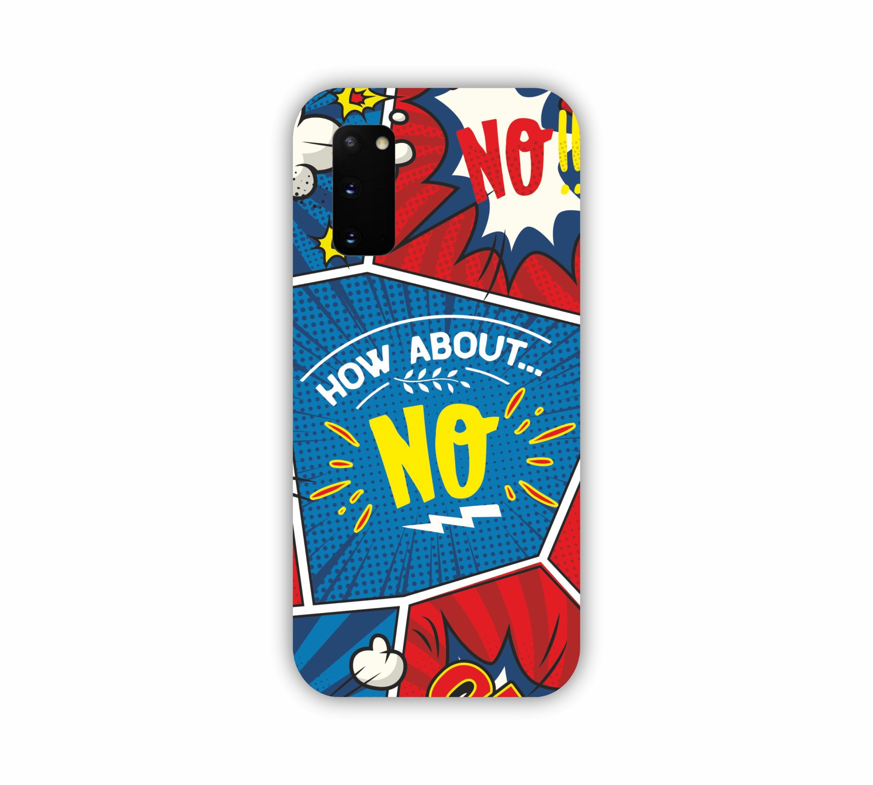 How About No Comic Design Samsung S20 Mobile Case