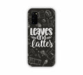 Leaves And Lattes Black Texture Samsung S20 Mobile Case