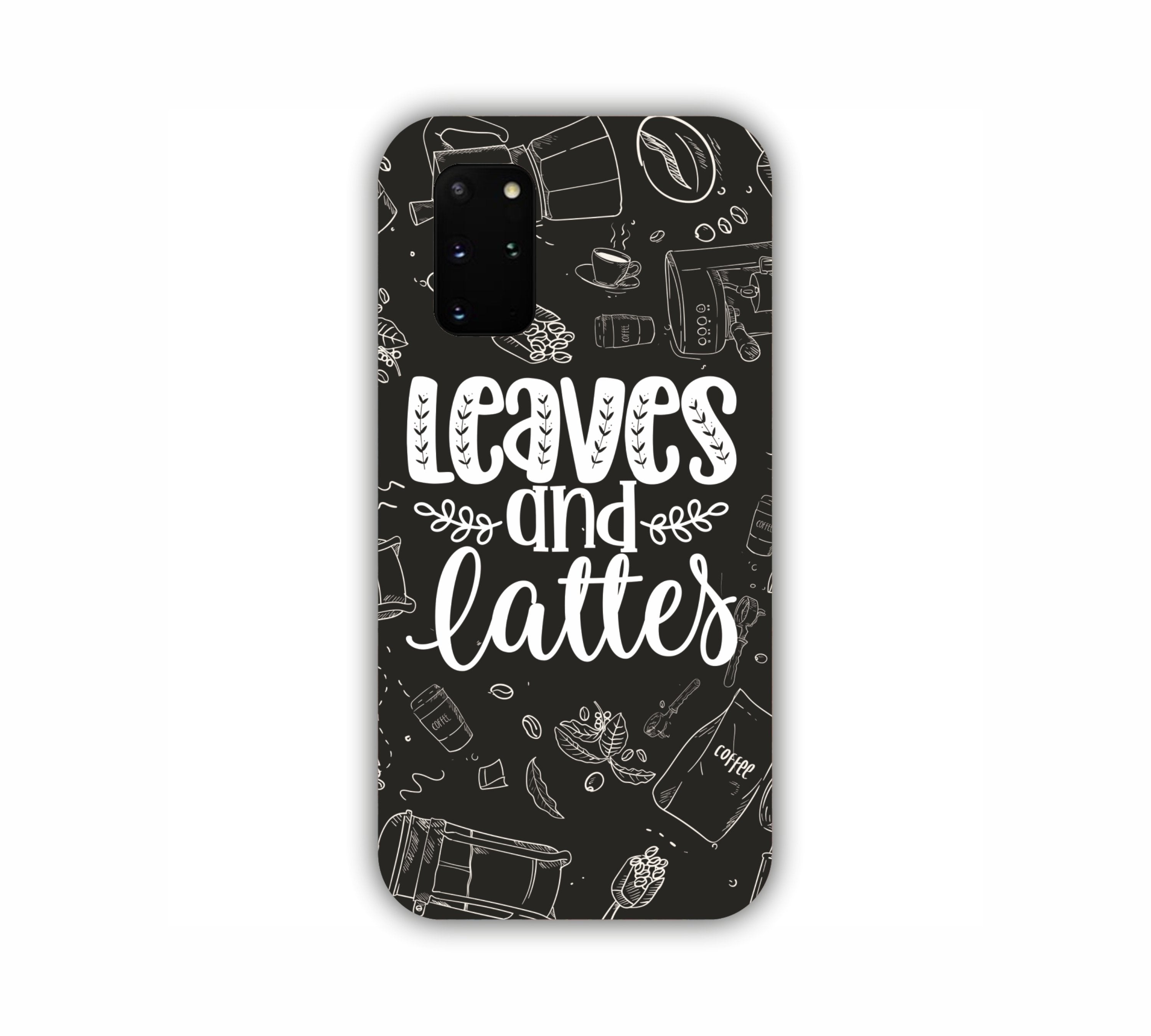 Leaves And Lattes Black Texture Samsung Samsung S20 Plus Mobile Case