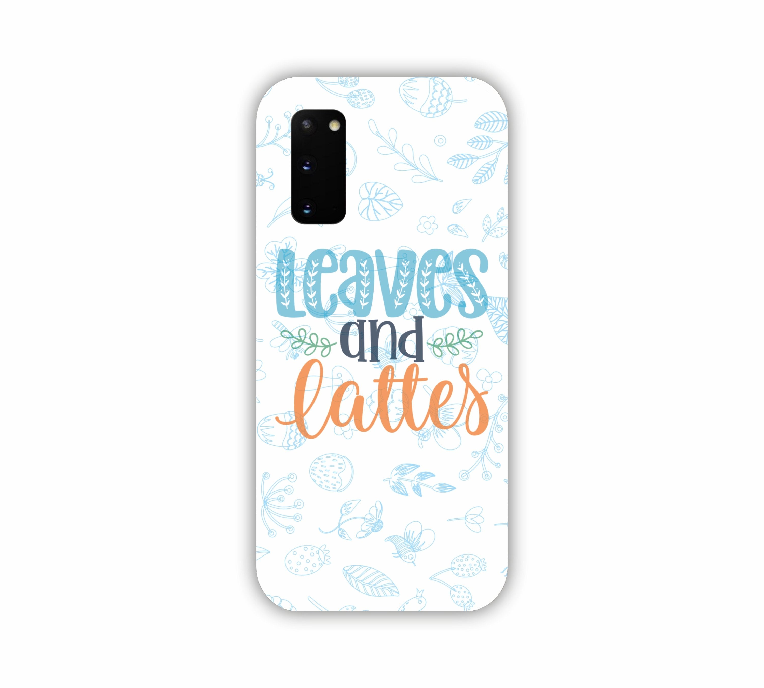 Leaves And Lattes Sky Blue Texture Samsung S20 Mobile Case