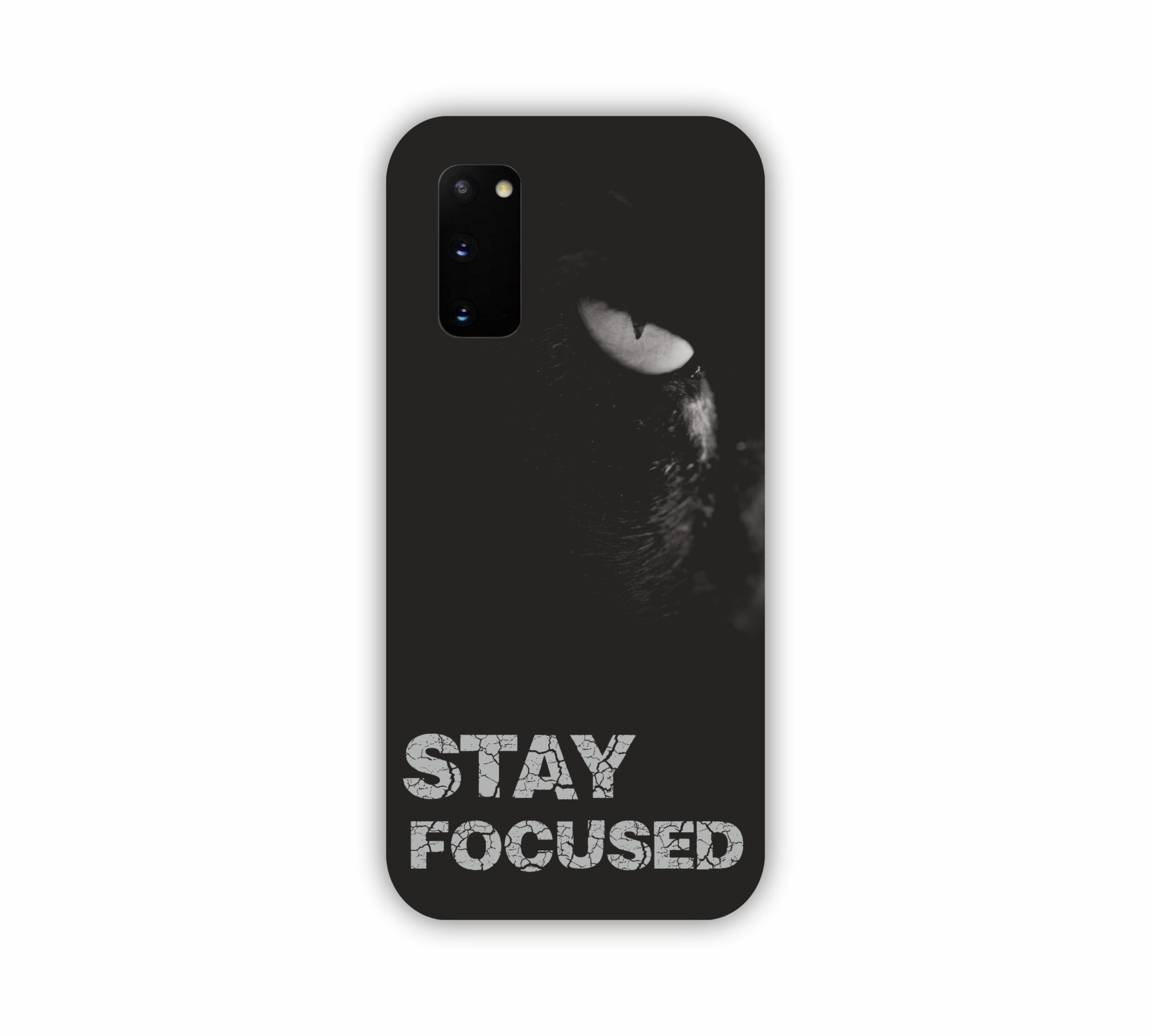 Stay Focused Dark Samsung S20 Mobile Case