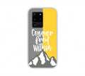 Conquer From Within Yellow Grey Texure Samsung S20 Ultra Mobile Case