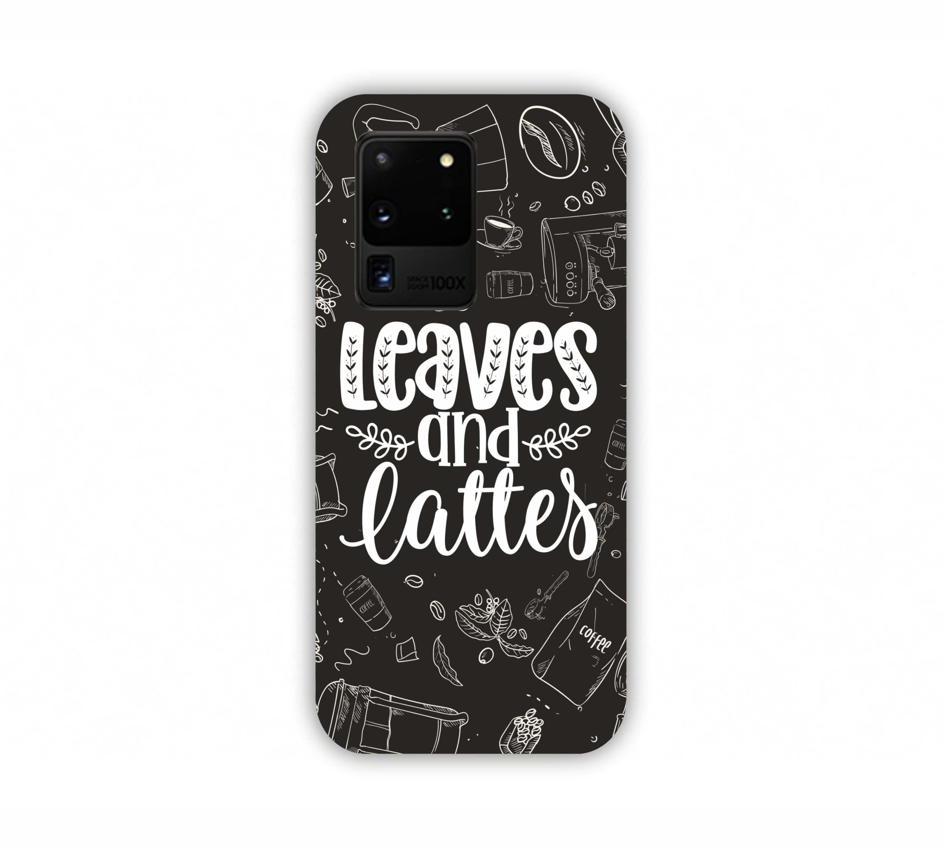 Leaves And Lattes Black Texture Samsung S20 Ultra Mobile Case