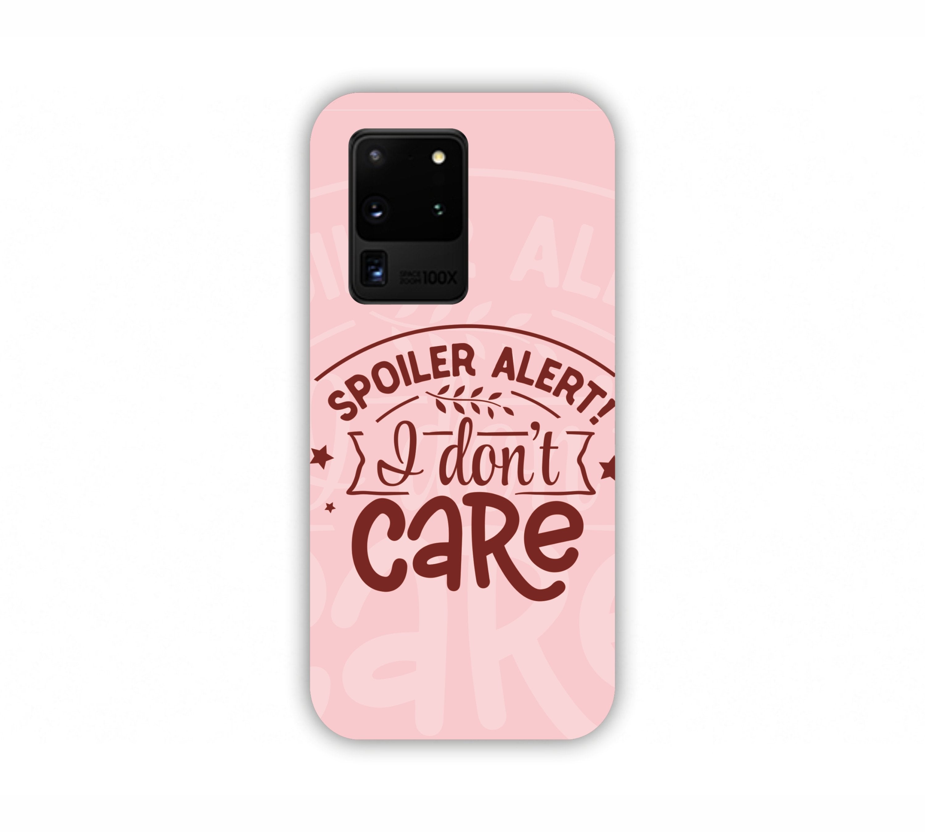 Spoiler Alert I Don't Care Pink Samsung S20 Ultra Mobile Case