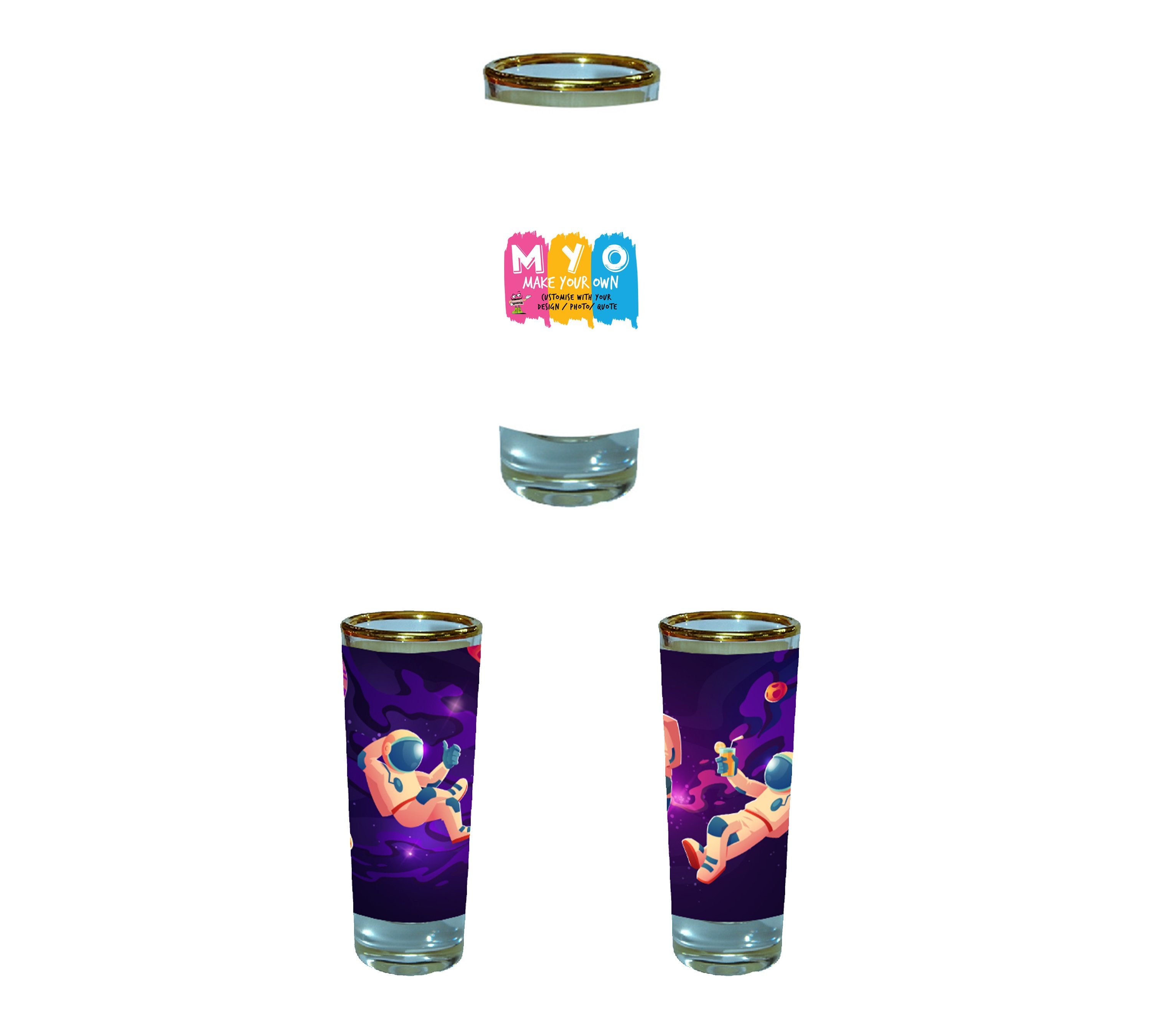 Personalised and Customised Shot Glass 3 oz