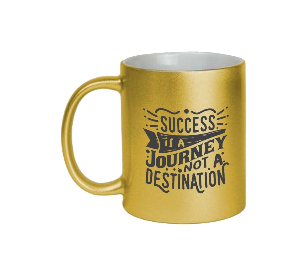Success Is A Journey Not A Destination Golden Color Mug