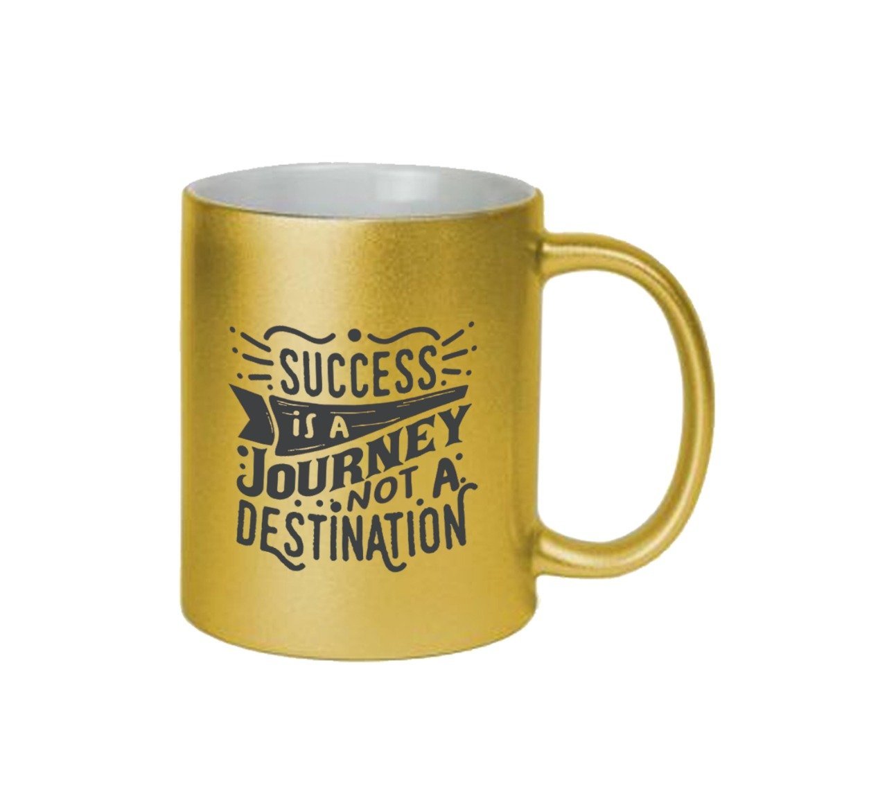 Success Is A Journey Not A Destination Golden Color Mug